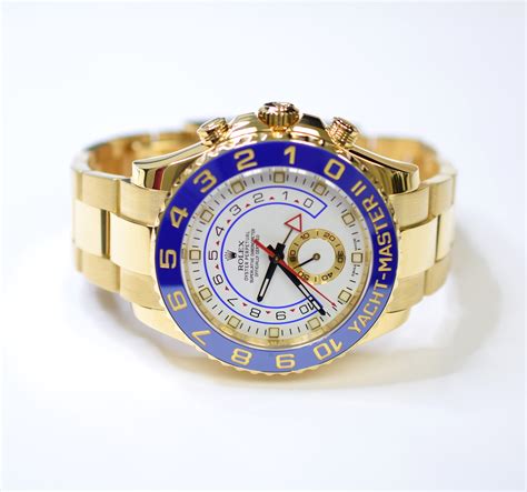 mens 18k gold rolex yacht master ii|yacht master 2 gold.